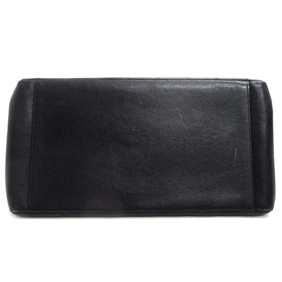 PRISTINE! CHANEL BLACK CAVIAR SKIN TOTE BAG!! WOW! - Picture 7 of 13